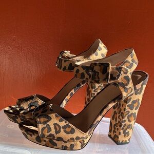 Mix No. 6 Leopard Print Platform Heels